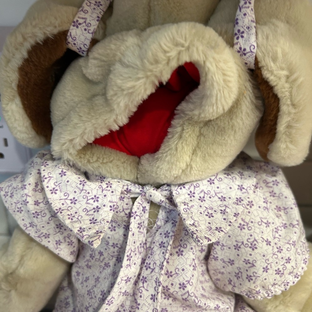 Adorable Brown and Cream Stuffed Animal Dogs Puppets - Picture 4 of 5